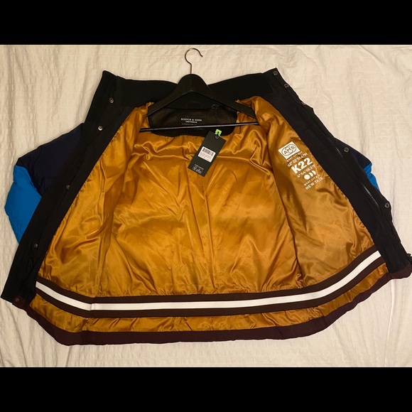 Scotch and Soda Colour Block Puffer Jacket - Picture 7 of 8